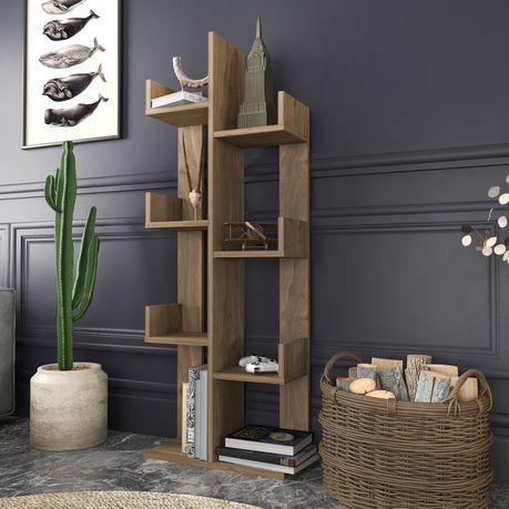 Luisa Tall Tree Bookshelf - 140cm - Quality, Style, and Functionality for Your Home - Just Home Furniture™