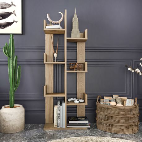 Luisa Tall Tree Bookshelf - 140cm - Quality, Style, and Functionality for Your Home - Just Home Furniture™