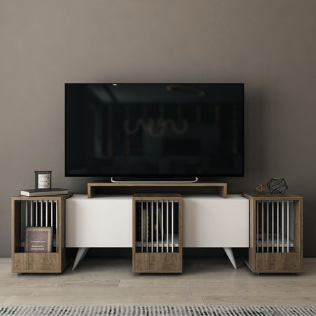 Mabel Media Console - Quality, Style, and Functionality for Your Home - Just Home Furniture™