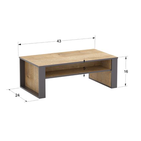 Manhattan 110 cm Wide Coffee Table - Quality, Style, and Functionality for Your Home - Just Home Furniture™