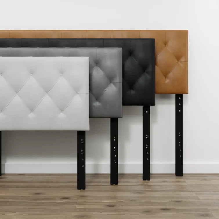 Mattson Adjustable Faux Leather Headboard - Quality, Style, and Functionality for Your Home - Just Home Furniture™