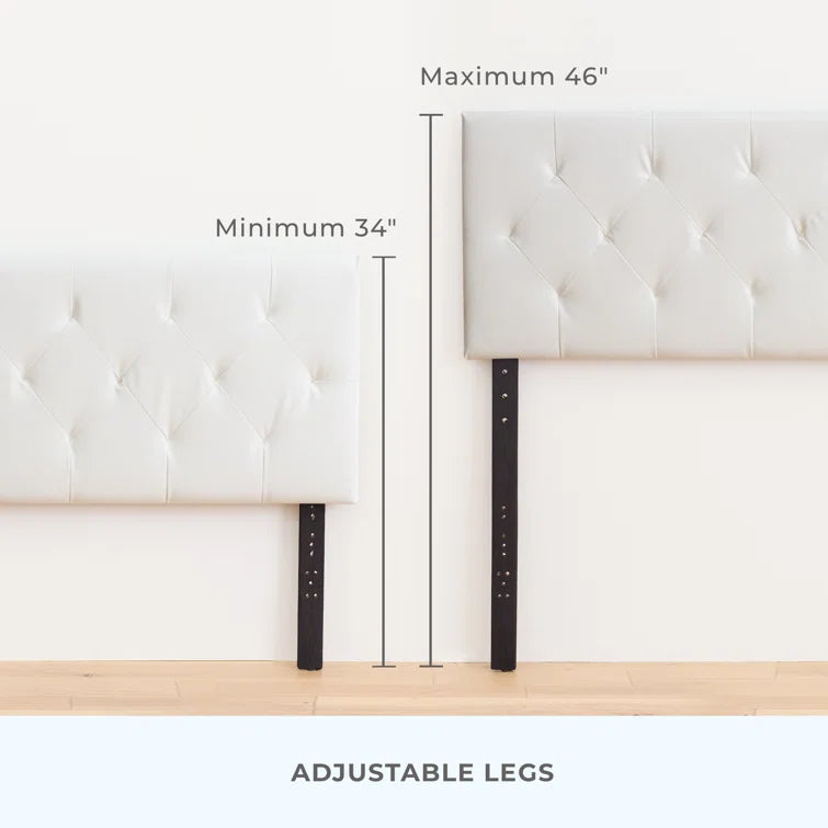 Mattson Adjustable Faux Leather Headboard - Quality, Style, and Functionality for Your Home - Just Home Furniture™