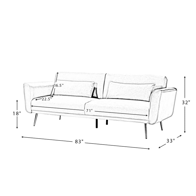 Maxwell 83'' Upholstered Sofa - Quality, Style, and Functionality for Your Home - Just Home Furniture™