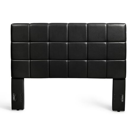 Middlebrook Black Leather Upholstered Headboard - Quality, Style, and Functionality for Your Home - Just Home Furniture™
