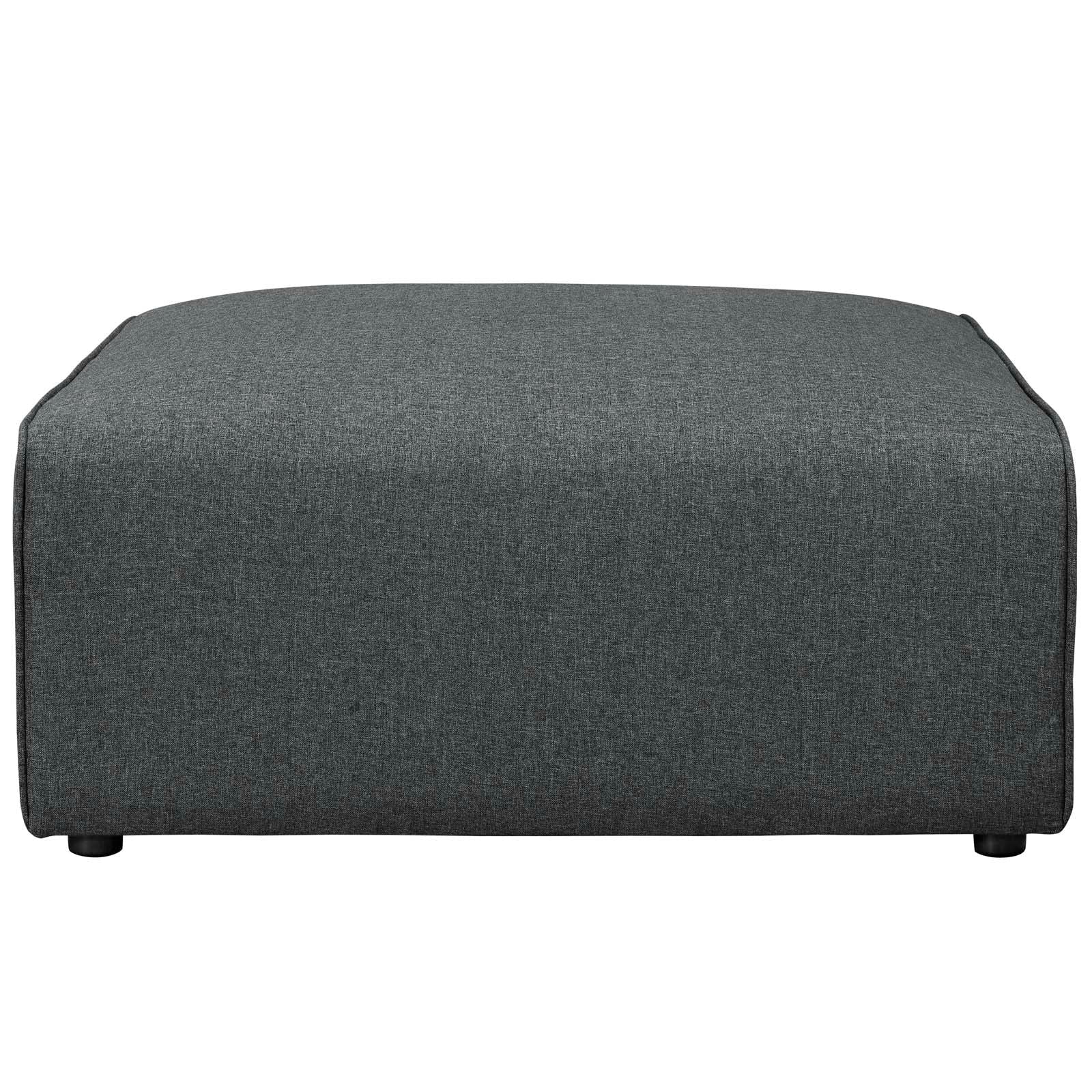 Mingle Fabric Ottoman in Gray - Quality, Style, and Functionality for Your Home - Just Home Furniture™