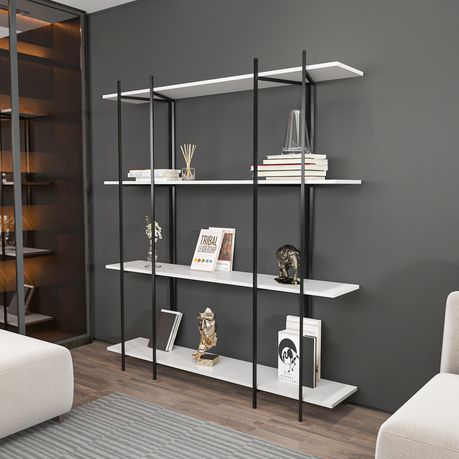 Moss 180 cm Tall Modern Bookcase - Quality, Style, and Functionality for Your Home - Just Home Furniture™