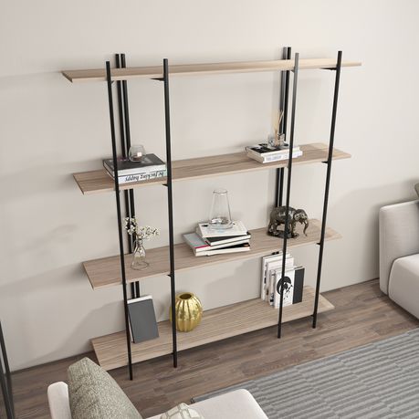 Moss 180 cm Tall Modern Bookcase - Quality, Style, and Functionality for Your Home - Just Home Furniture™