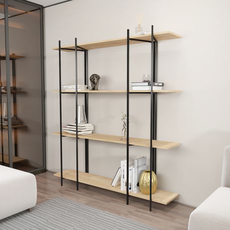 Moss 180 cm Tall Modern Bookcase - Quality, Style, and Functionality for Your Home - Just Home Furniture™