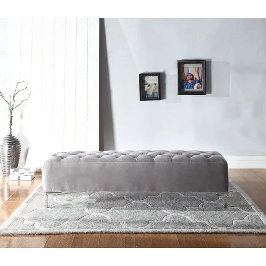 Osvaldo Velvet Upholstered Bench - Quality, Style, and Functionality for Your Home - Just Home Furniture™