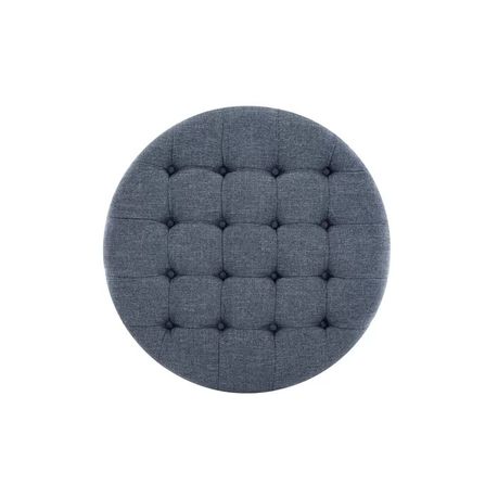 Parker Upholstered Round Storage Ottoman - Quality, Style, and Functionality for Your Home - Just Home Furniture™
