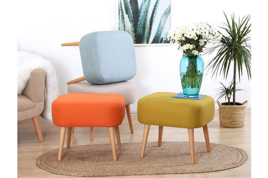 Parrot Ottoman - Orange - Quality, Style, and Functionality for Your Home - Just Home Furniture™
