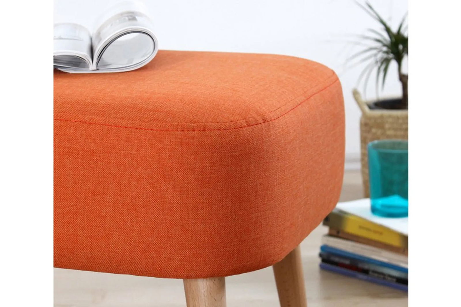 Parrot Ottoman - Orange - Quality, Style, and Functionality for Your Home - Just Home Furniture™