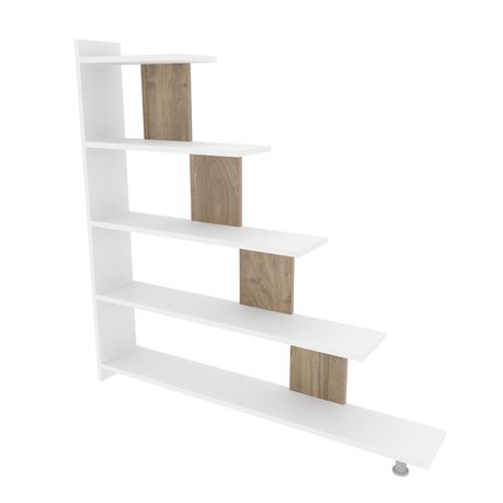 Reward 120cm Tall Ladder Style Bookcase - Quality, Style, and Functionality for Your Home - Just Home Furniture™
