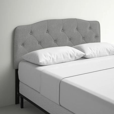 Richard Upholstered Headboard in Grey Beige - Quality, Style, and Functionality for Your Home - Just Home Furniture™