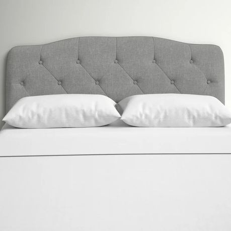 Richard Upholstered Headboard in Grey Beige - Quality, Style, and Functionality for Your Home - Just Home Furniture™