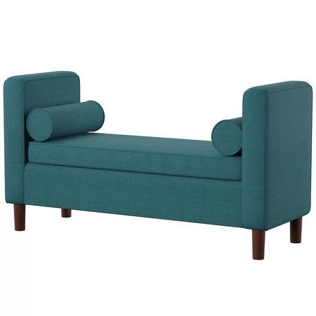 Rimo Telesphorus Flip Top Upholstered Storage Bench in Green Beige - Quality, Style, and Functionality for Your Home - Just Home Furniture™