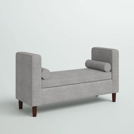 Rimo Telesphorus Flip Top Upholstered Storage Bench in Light Grey Beige - Quality, Style, and Functionality for Your Home - Just Home Furniture™
