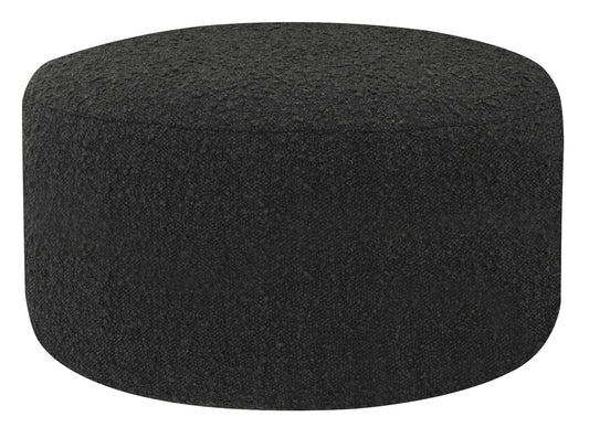 Roberta Ottoman - Licorice Boucle, 24.5in - Quality, Style, and Functionality for Your Home - Just Home Furniture™
