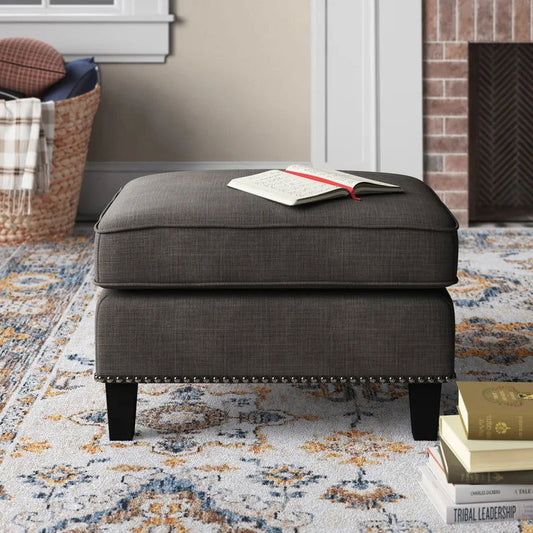 Rotterdam Upholstered Ottoman - Quality, Style, and Functionality for Your Home - Just Home Furniture™