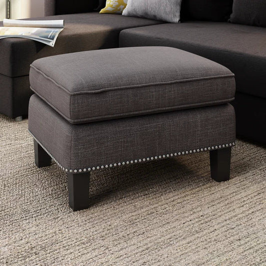 Rotterdam Upholstered Ottoman - Quality, Style, and Functionality for Your Home - Just Home Furniture™