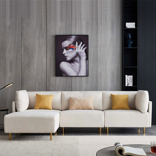 Roua 4 - Piece Upholstered Sectional - Quality, Style, and Functionality for Your Home - Just Home Furniture™