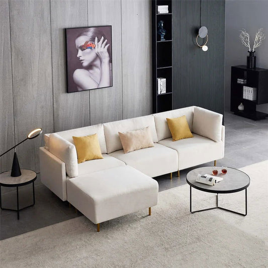 Roua 4 - Piece Upholstered Sectional - Quality, Style, and Functionality for Your Home - Just Home Furniture™