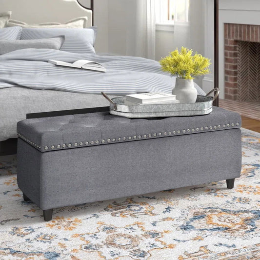 Ruthie Upholstered Storage Bench - Quality, Style, and Functionality for Your Home - Just Home Furniture™
