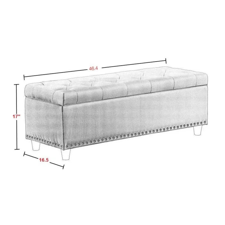 Ruthie Upholstered Storage Bench - Quality, Style, and Functionality for Your Home - Just Home Furniture™
