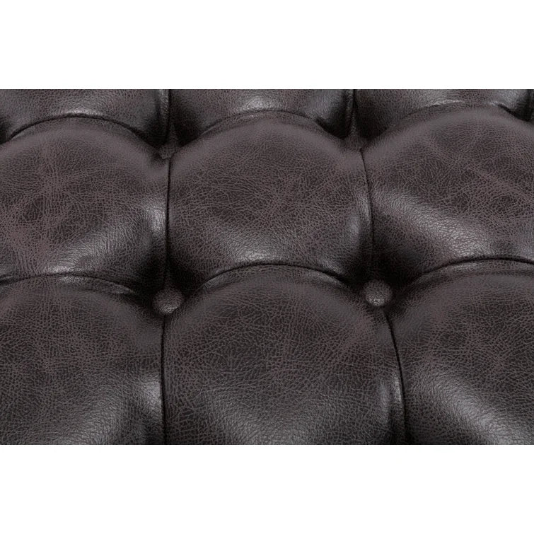Sanni Vegan Leather Storage Ottoman - Quality, Style, and Functionality for Your Home - Just Home Furniture™