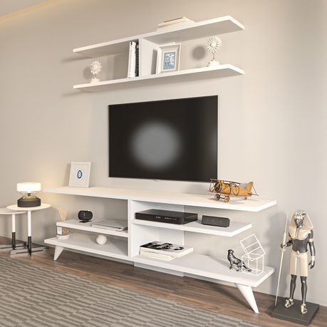 Serap Media Console with Floating Unit - Quality, Style, and Functionality for Your Home - Just Home Furniture™