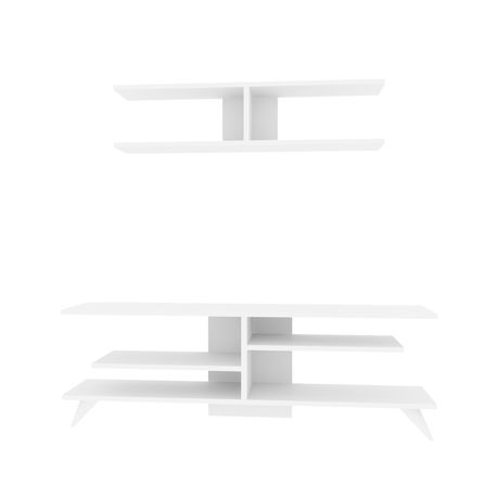 Serap Media Console with Floating Unit - Quality, Style, and Functionality for Your Home - Just Home Furniture™