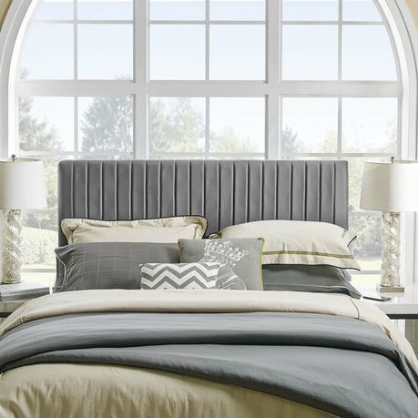 Sevenoaks Grey Upholstered Headboard - Quality, Style, and Functionality for Your Home - Just Home Furniture™