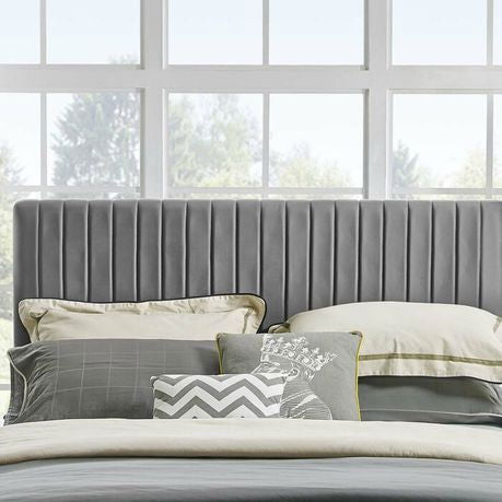 Sevenoaks Grey Upholstered Headboard - Quality, Style, and Functionality for Your Home - Just Home Furniture™