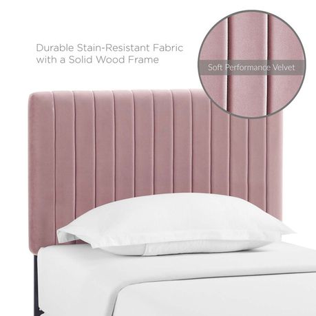 Sevenoaks Pink Upholstered Headboard - Quality, Style, and Functionality for Your Home - Just Home Furniture™