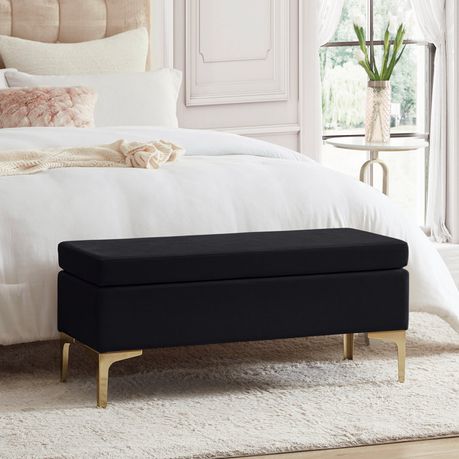 Shellia Black Upholstered Bench - Quality, Style, and Functionality for Your Home - Just Home Furniture™