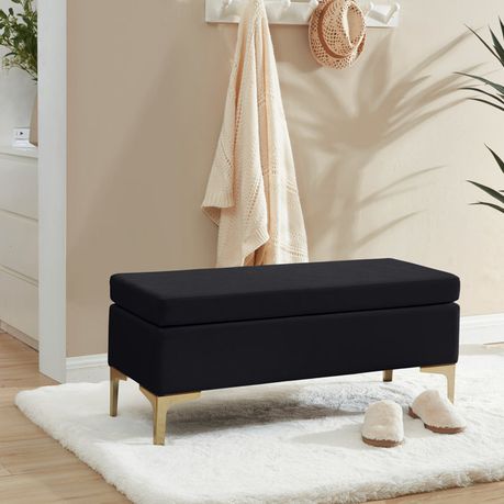 Shellia Black Upholstered Bench - Quality, Style, and Functionality for Your Home - Just Home Furniture™