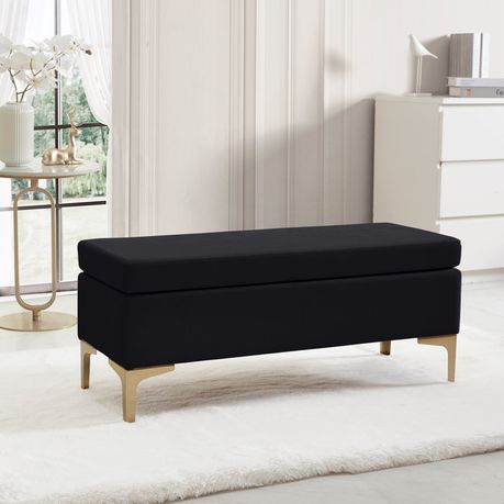 Shellia Black Upholstered Bench - Quality, Style, and Functionality for Your Home - Just Home Furniture™