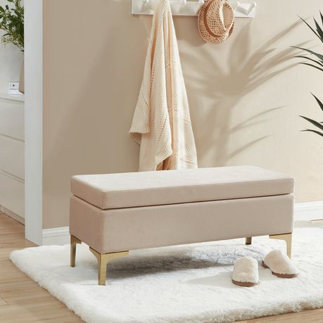 Shellia Cream Upholstered Bench - Quality, Style, and Functionality for Your Home - Just Home Furniture™