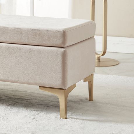 Shellia Cream Upholstered Bench - Quality, Style, and Functionality for Your Home - Just Home Furniture™