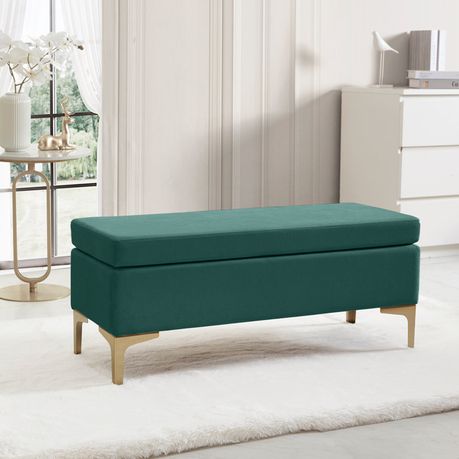 Shellia Green Upholstered Bench - Quality, Style, and Functionality for Your Home - Just Home Furniture™