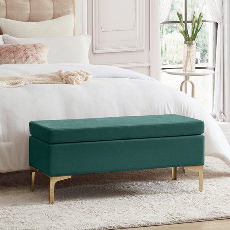 Shellia Green Upholstered Bench - Quality, Style, and Functionality for Your Home - Just Home Furniture™