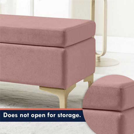 Shellia Pink Upholstered Bench - Quality, Style, and Functionality for Your Home - Just Home Furniture™