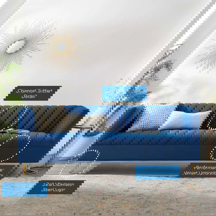 Shift 77'' Upholstered Sofa - Quality, Style, and Functionality for Your Home - Just Home Furniture™