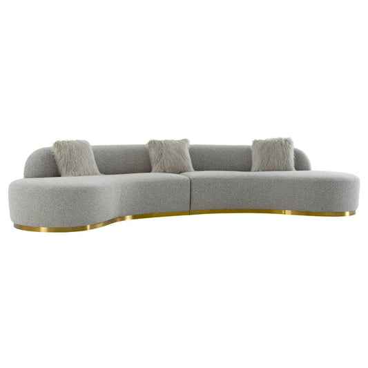 Simona 150.39'' Upholstered Sofa - Quality, Style, and Functionality for Your Home - Just Home Furniture™