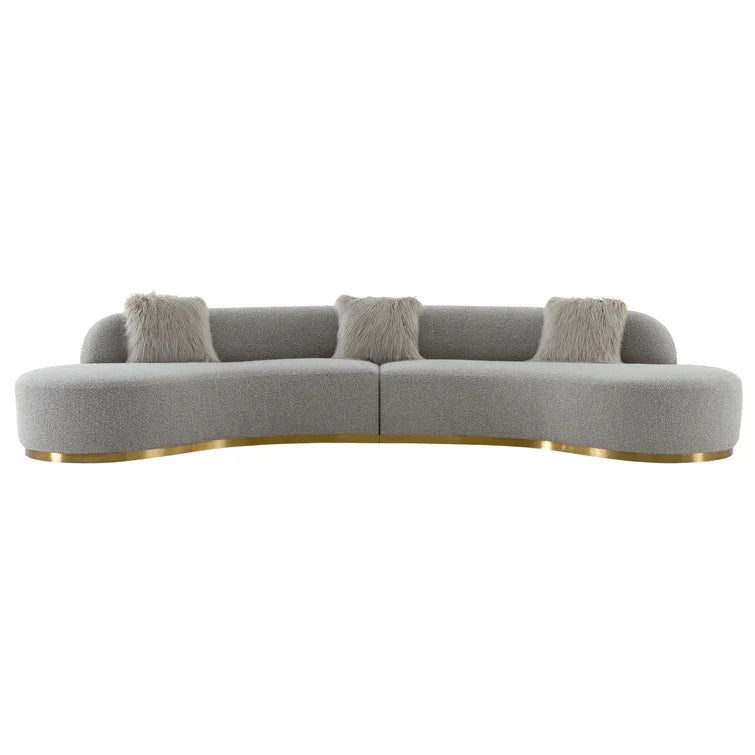 Simona 150.39'' Upholstered Sofa - Quality, Style, and Functionality for Your Home - Just Home Furniture™