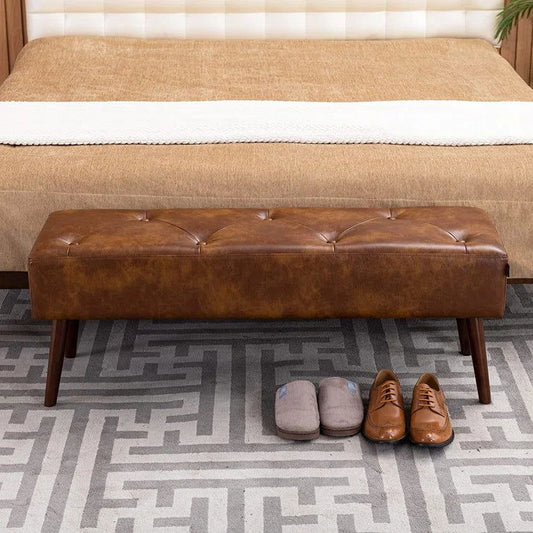 Sveina Faux Leather Bench - Quality, Style, and Functionality for Your Home - Just Home Furniture™