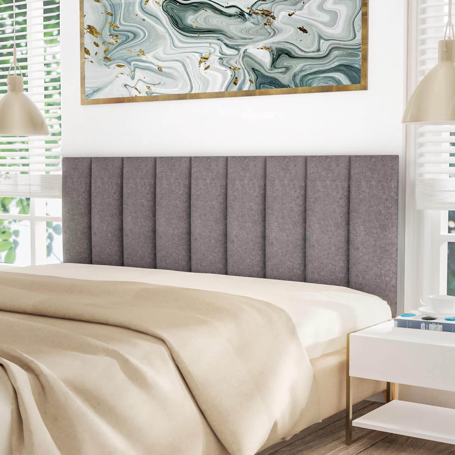 Tbfit Upholstered Wall Mounted Headboard - Quality, Style, and Functionality for Your Home - Just Home Furniture™