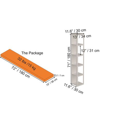 Texas 180 cm Tall Metal Manufactured Wood Bookcase - Quality, Style, and Functionality for Your Home - Just Home Furniture™