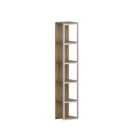 Texas 180 cm Tall Metal Manufactured Wood Bookcase - Quality, Style, and Functionality for Your Home - Just Home Furniture™