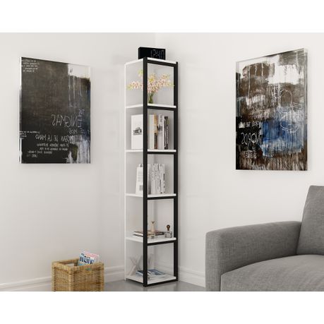 Texas 180 cm Tall Metal Manufactured Wood Bookcase - Quality, Style, and Functionality for Your Home - Just Home Furniture™